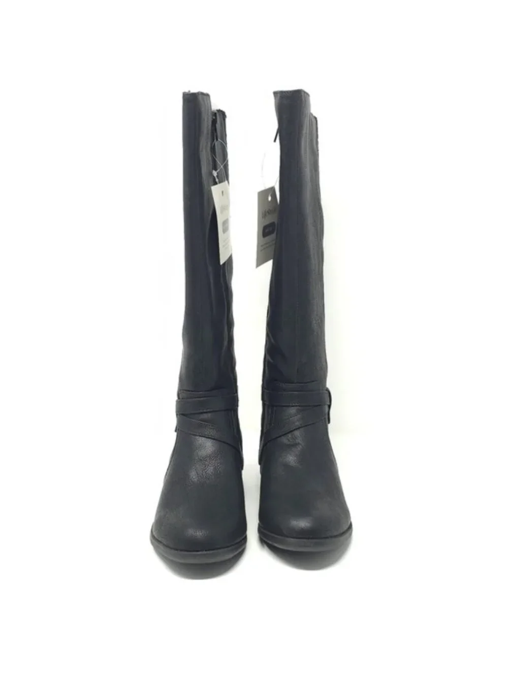 LifeStride Xtrovert Black Wide Calf Riding Boots  Water-Resistant